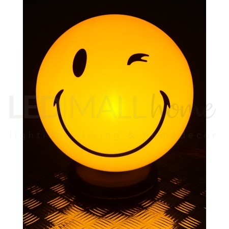 Lampada Led da Comodino Emoji Lampada Notturna Smile per Bambini (Nice)
