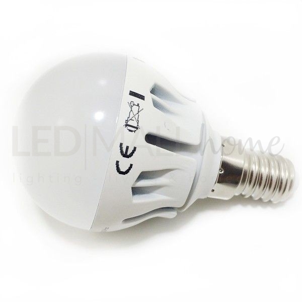 Lampada Sfera Pallina Mini Globo G45 Bulbo 6w E14 Luce Fredda 6000°k 500 Lumen Garenergie 1778