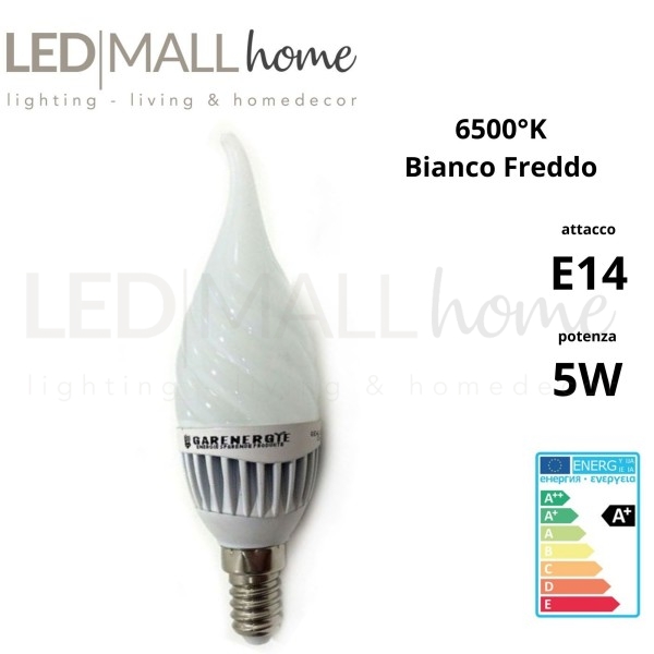 kit 6 pz lampadina led sfera mini globo g45 bulbo 5w e27 luce fredda 6000k