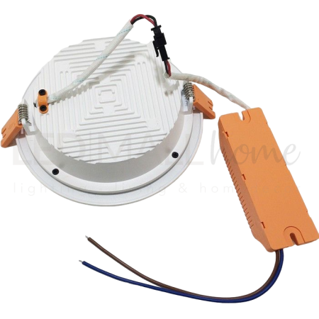 Faretto led incasso panel led trasformatore integrato luce calda 12W -  Imperia 6010600