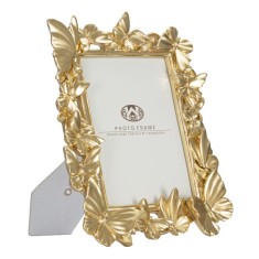 Cornice Gold Butterflies Cm 24,5X4X30,5 (Misura Interna Cm 15X20)