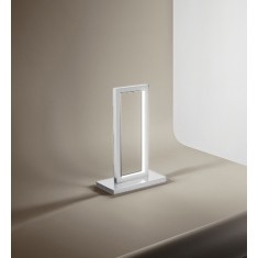 Lampada da tavolo Slim in Alluminio verniciato Nero opaco, 15x28 h58 c